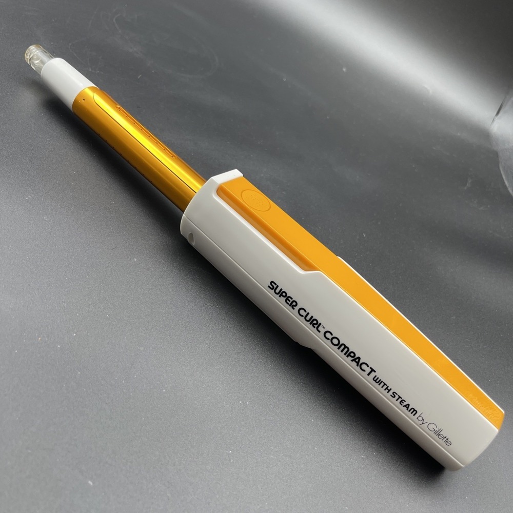 1970's Super Curl Compact Steam Hair Curler Gillette Vintage Travel Working